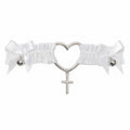 Lace Heart Bell Garter Leg Strap