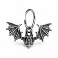1 pair  wiccan Halloween Gothic bat earrings with stainless steel hook