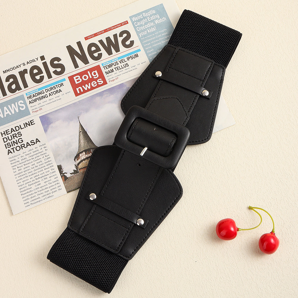 Wide Elastic Waist Corset Belt - Belts detail view 3 | Cute Splikes
