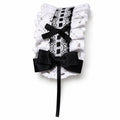Black and White Hair Band Lolita Lace Hair Clip Headdress Female Girls Handmade Hair Accessories Bow Lace Hairband Headw