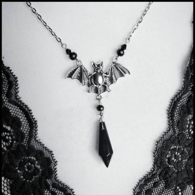 Sword &amp; Black Rose Earrings - Earrings detail view 3 | Cute Splikes