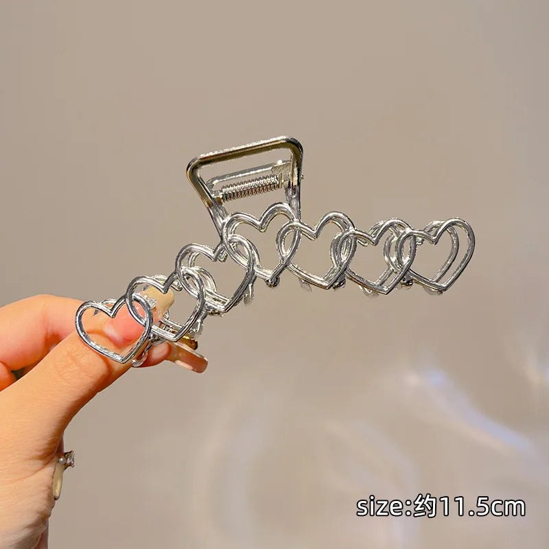 Punk Halloween Spider Skeleton Hand Hair Claw Clips for Women Metal Shark Clamp Gothic Crab Holiday Hair Accessories Gir - AltBrat