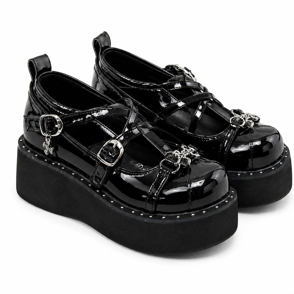 Gothic Platform Mary-Jane Shoes - AltBrat
