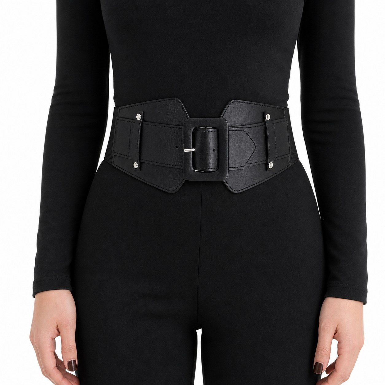 Wide Elastic Waist Cincher Corset Belt - AltBrat