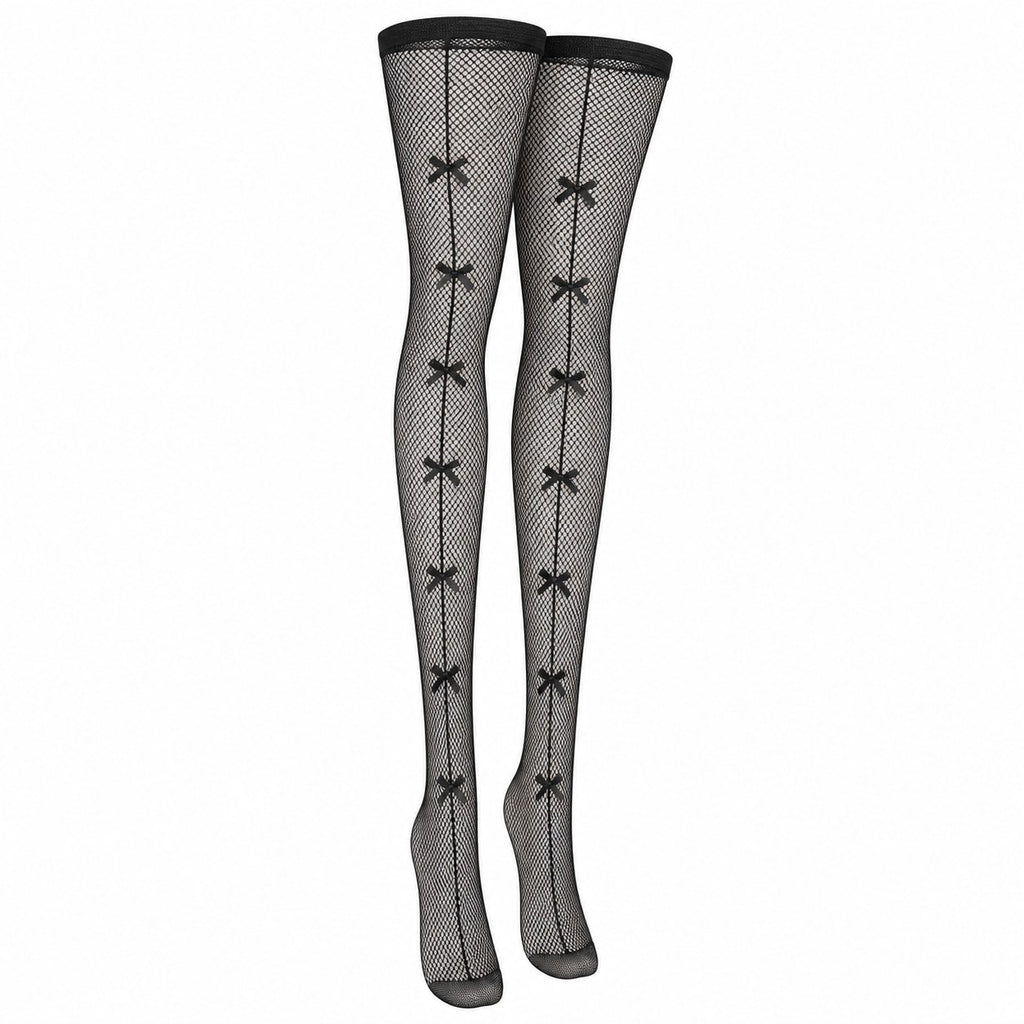 Sheer Hollow-Out Fishnet Pantyhose - AltBrat