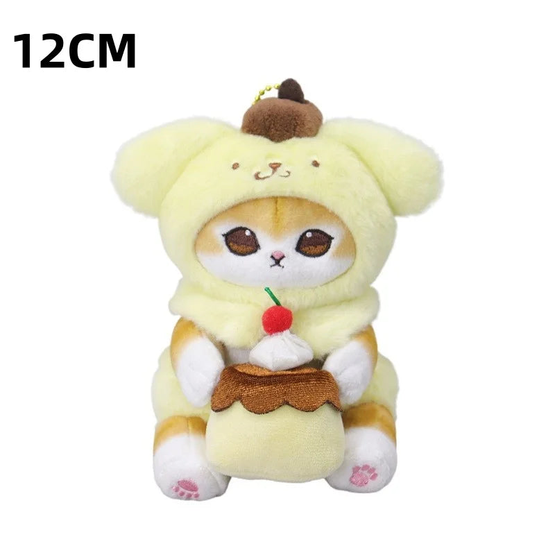 Mofusand Cat Plush Charm Keychain