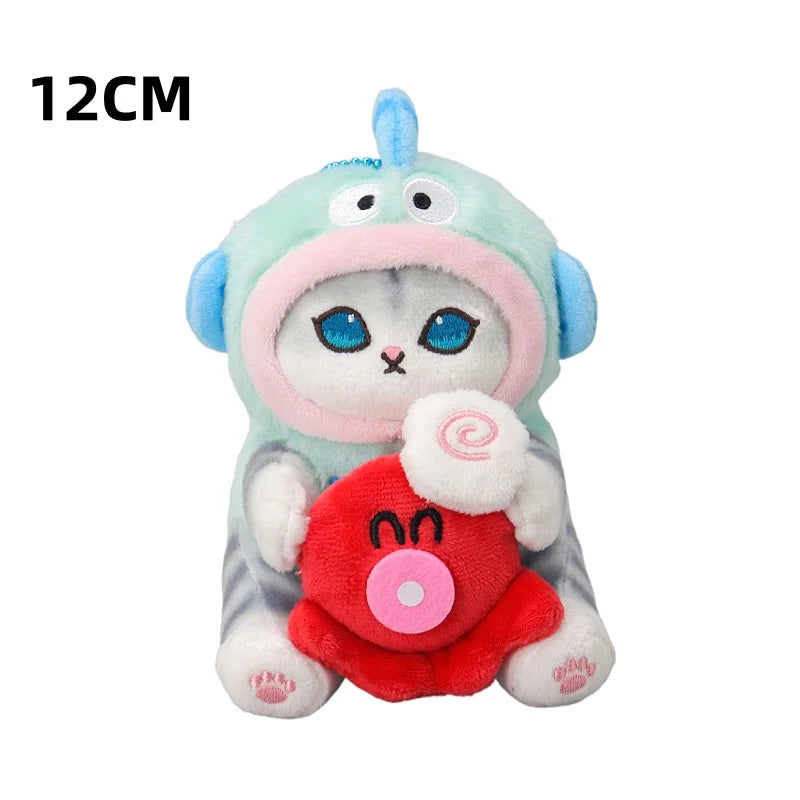 Mofusand Cat Plush Charm Keychain