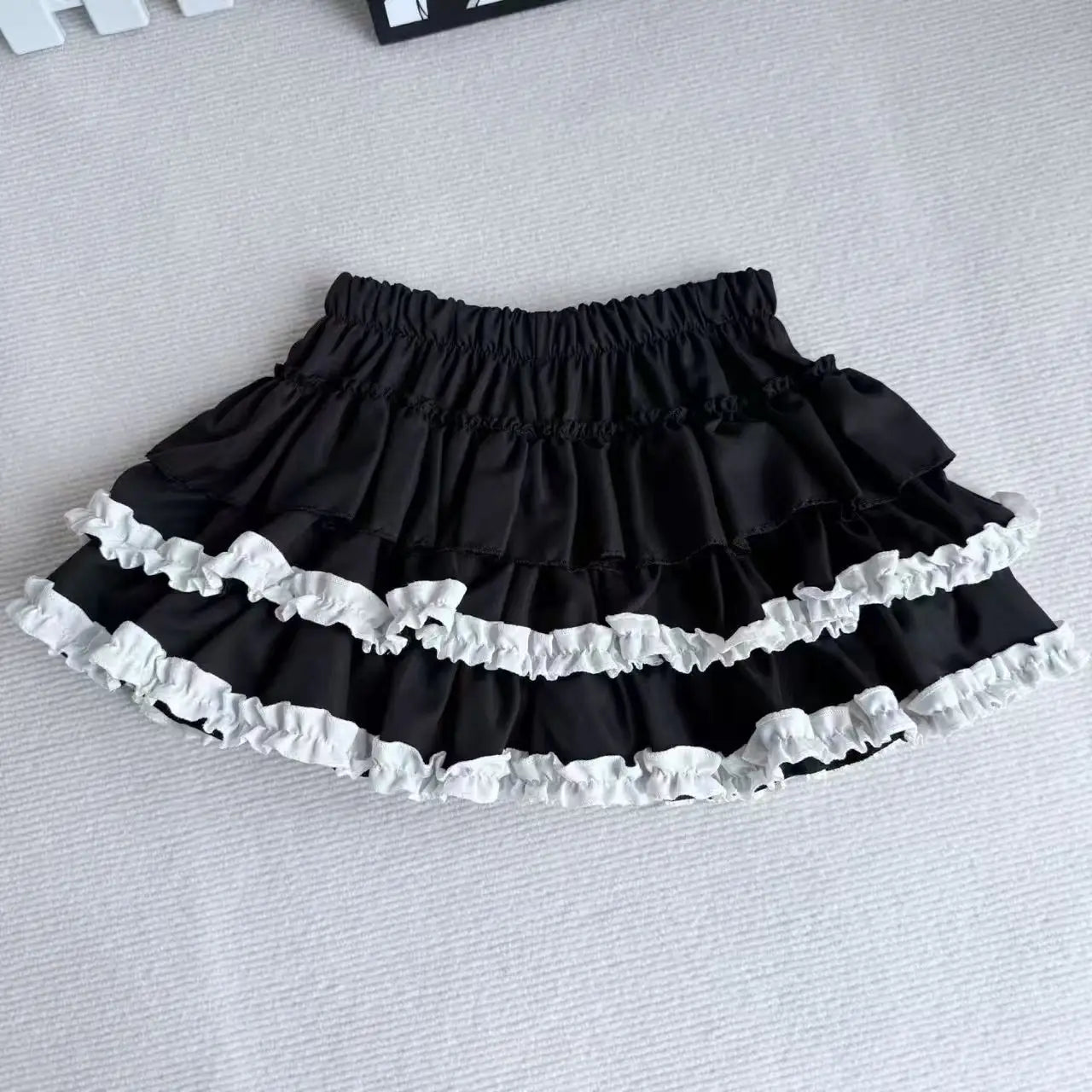 Purple Tiered Ruffle Cake Mini Skirt