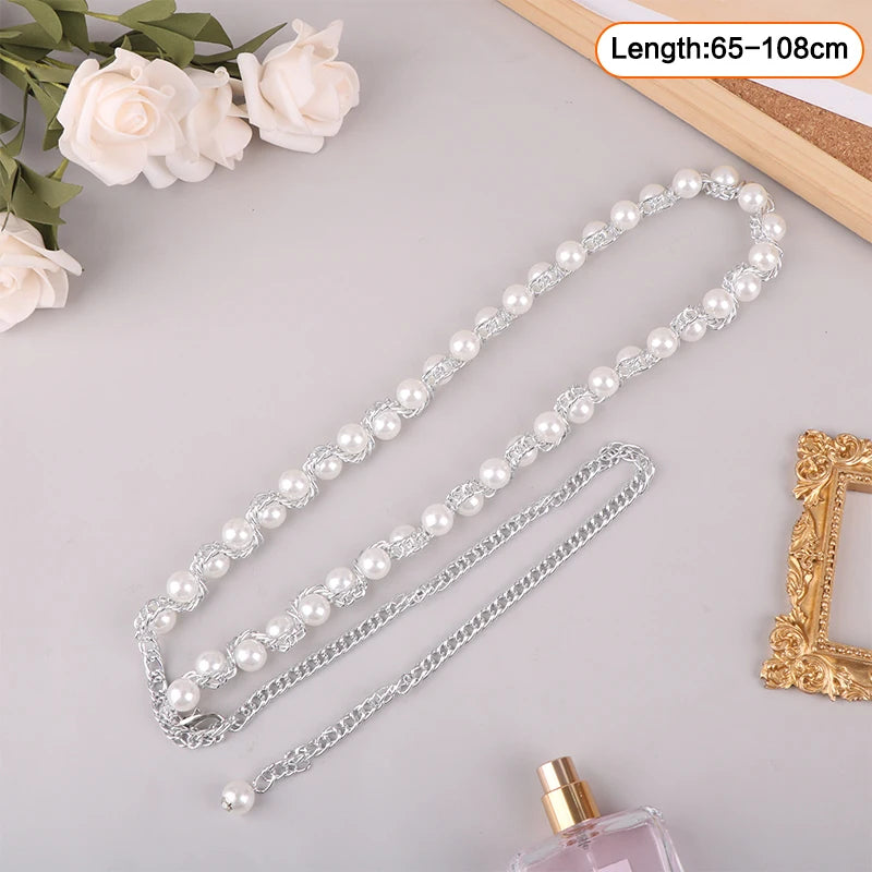 Layered Pearl Waist Chain