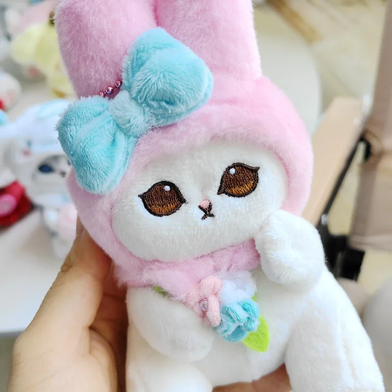 Mofusand Cat Plush Charm Keychain