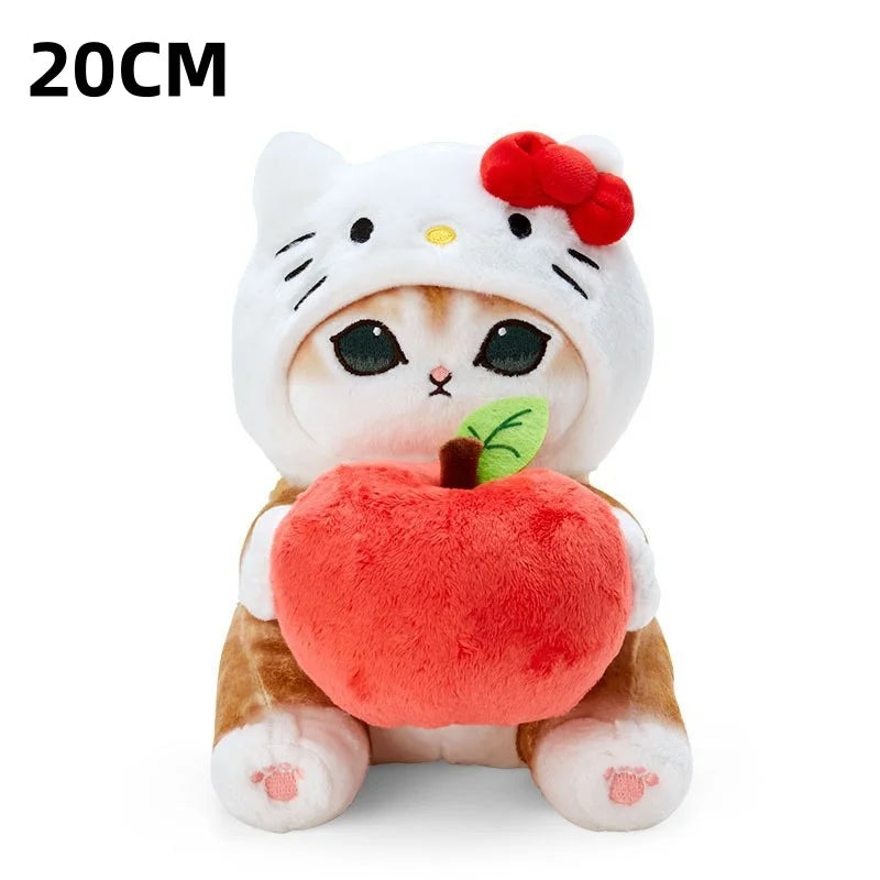 Mofusand Cat Plush Charm Keychain