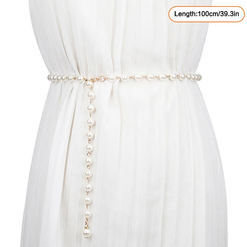 Layered Pearl Waist Chain