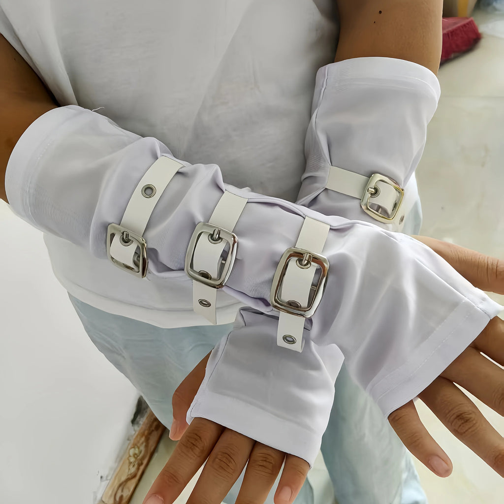 Metal Buckle Arm Sleeves - Gloves & Arm Warmers detail view 6 | Cute Splikes