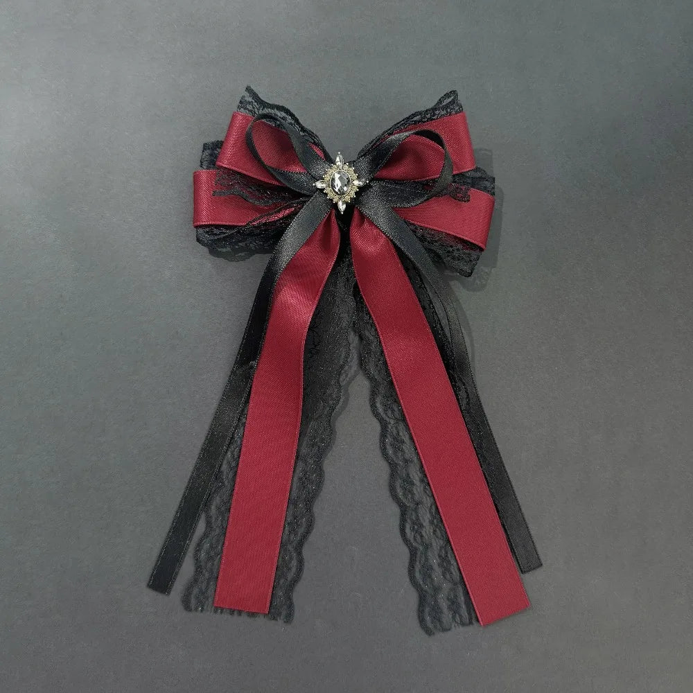 Gothic Lolita Bow Hair Clips
