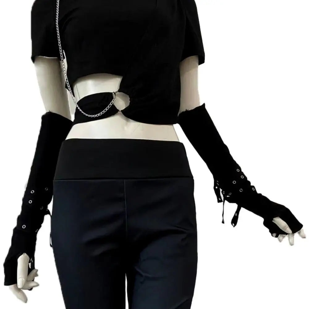 Buckle Fingerless Arm Warmers - Gloves & Arm Warmers detail view 6 | Cute Splikes