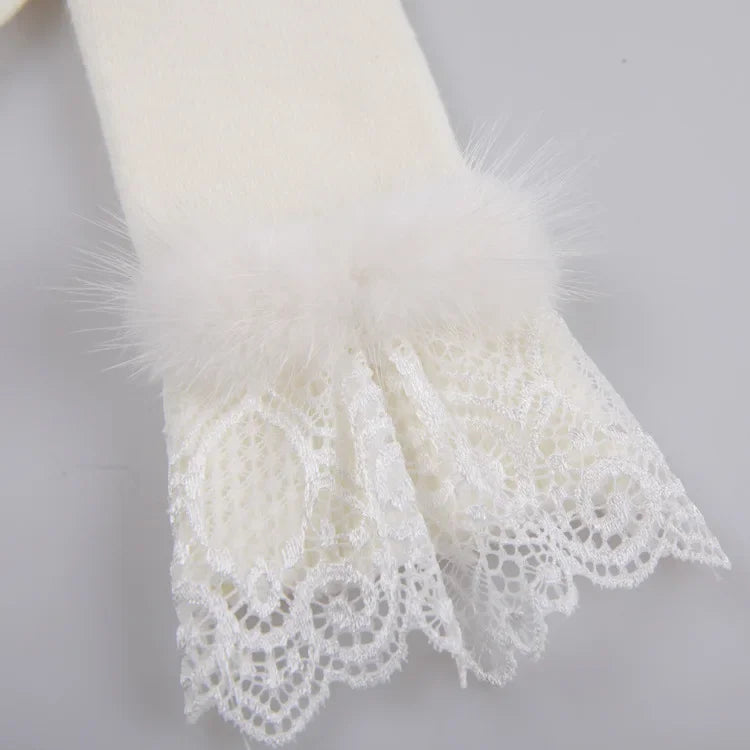 Faux Fur Long Gloves - Gloves & Arm Warmers detail view 5 | Cute Splikes