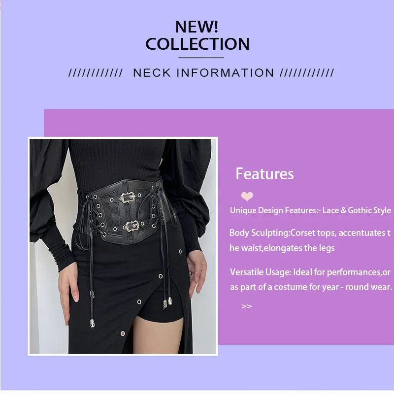 Elastic Lace Corset Belt - Belts detail view 3 | Cute Splikes