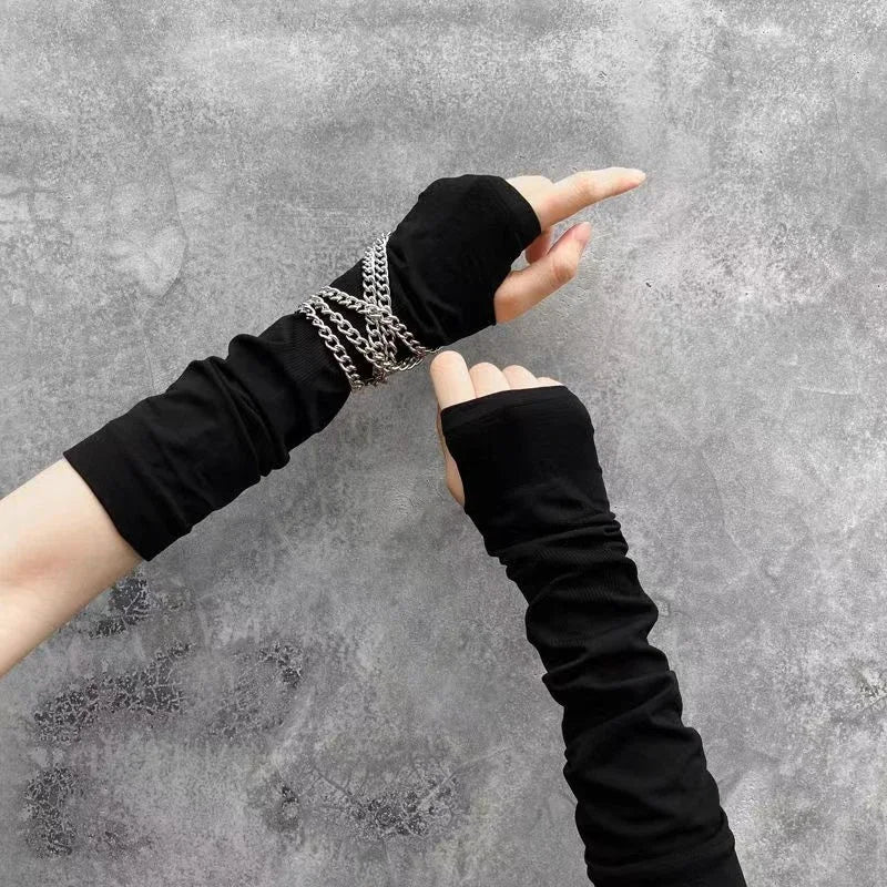 Fingerless Lolita Arm Warmers - Gloves & Arm Warmers detail view 10 | Cute Splikes