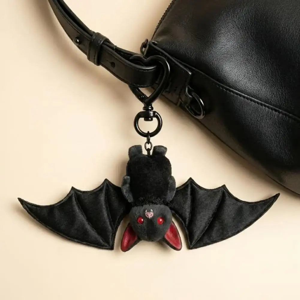 Plush Bat Keychain - Keychains & Charms for Jirai Kei, gothic & kawaii style | Cute Splikes
