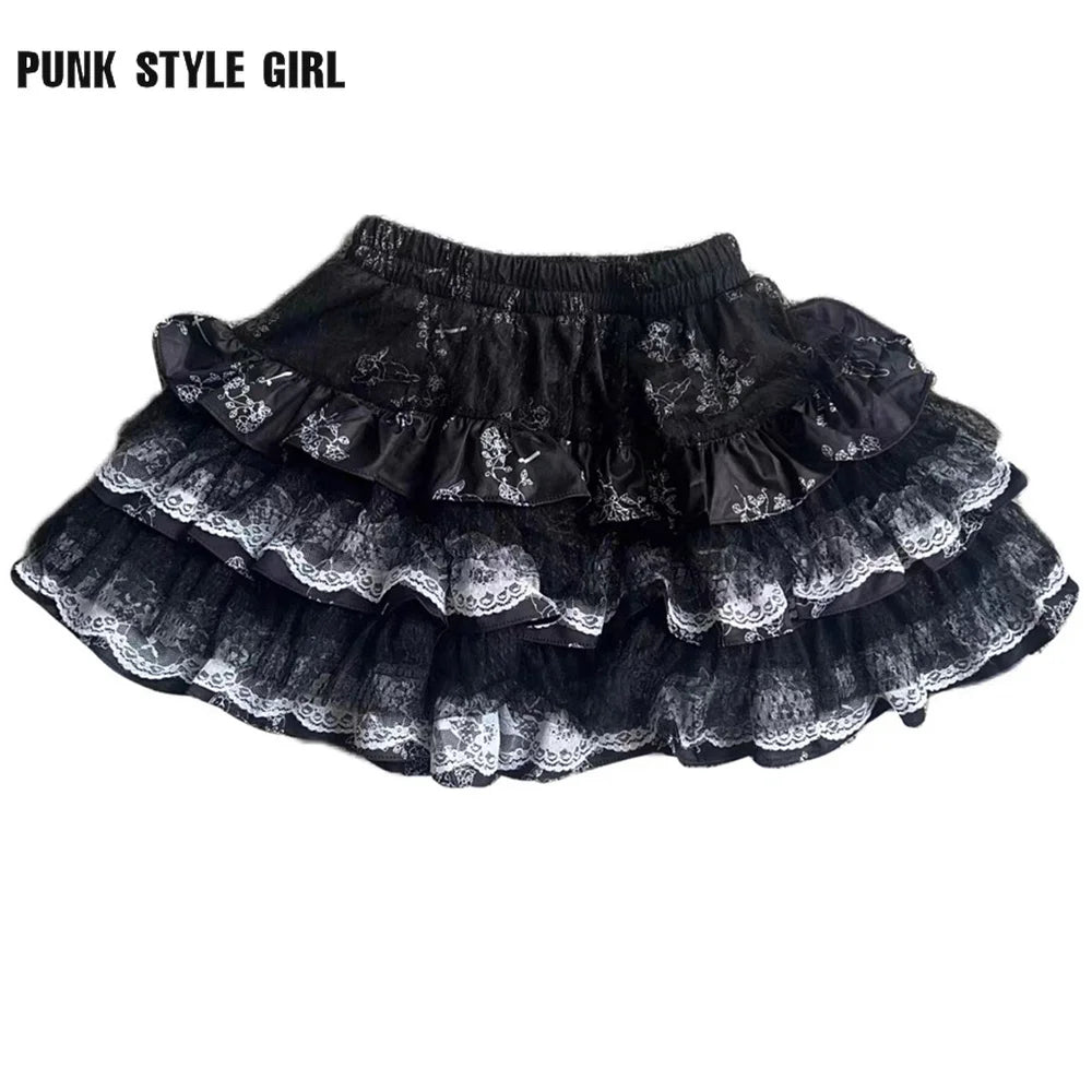 Purple Lace Tiered Cake Tutu Skirt