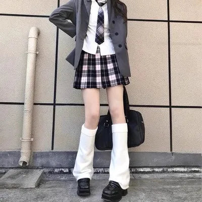 Heart Buckle Harness Knit Leg Warmers