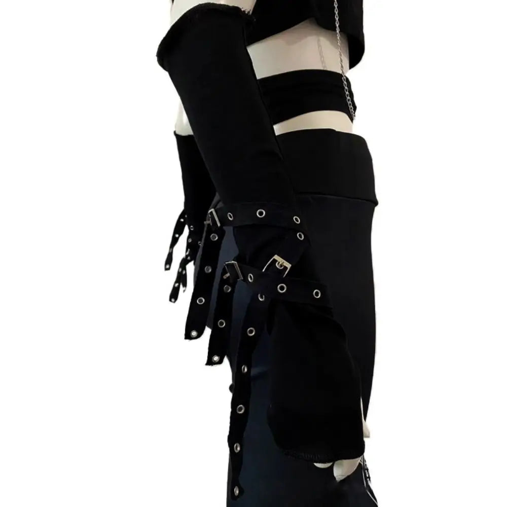 Buckle Fingerless Arm Warmers - Gloves & Arm Warmers detail view 3 | Cute Splikes
