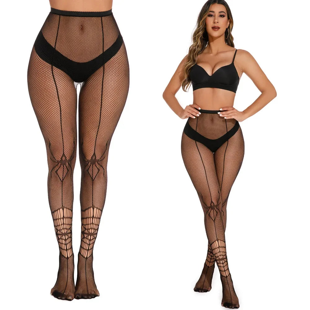Spider Web Fishnet Stockings