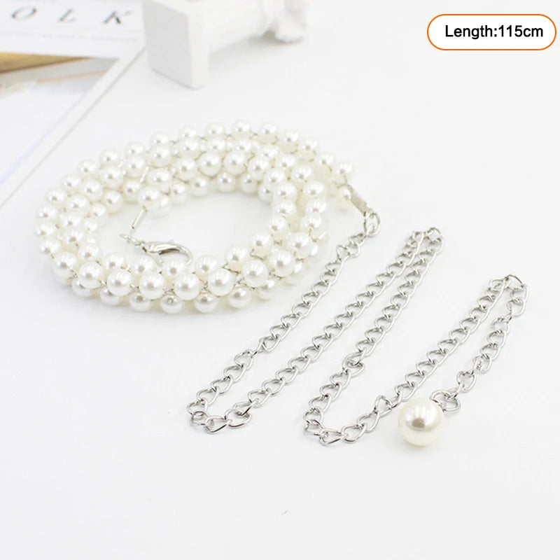 Layered Pearl Waist Chain