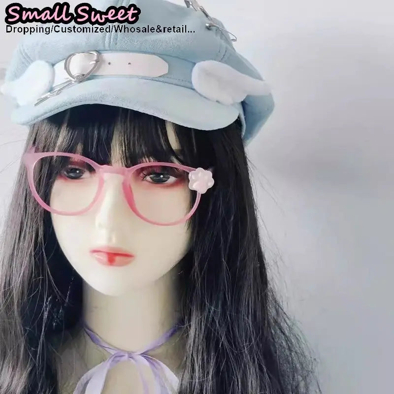 Bunny Ear Suede Beret with Belt & Star Charm