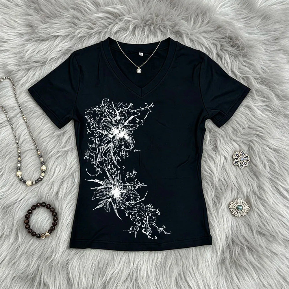 Gothic Kitty Crop Top - Tops & Dresses for Jirai Kei, gothic & kawaii style | Cute Splikes
