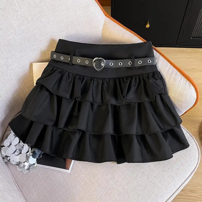 Tiered Cake Skirt with Heart Belt & Star Chain