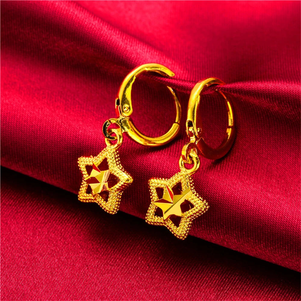 Stainless Steel Heart Cross Key Waterdrop Dangle Earrings for Women Ear Cuff Pendientes Mujer Vintage Jewelry Gifts