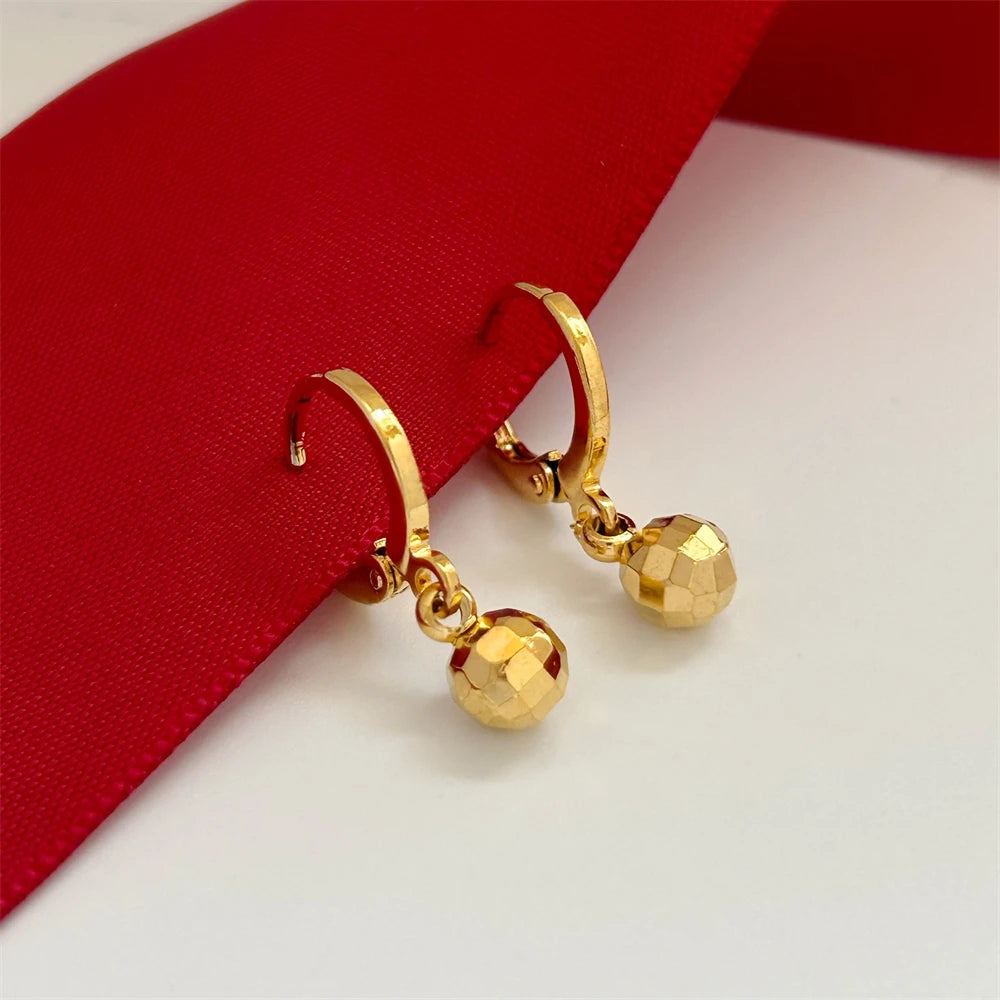 Heart Cross Key Drop Earrings (Stainless Steel)
