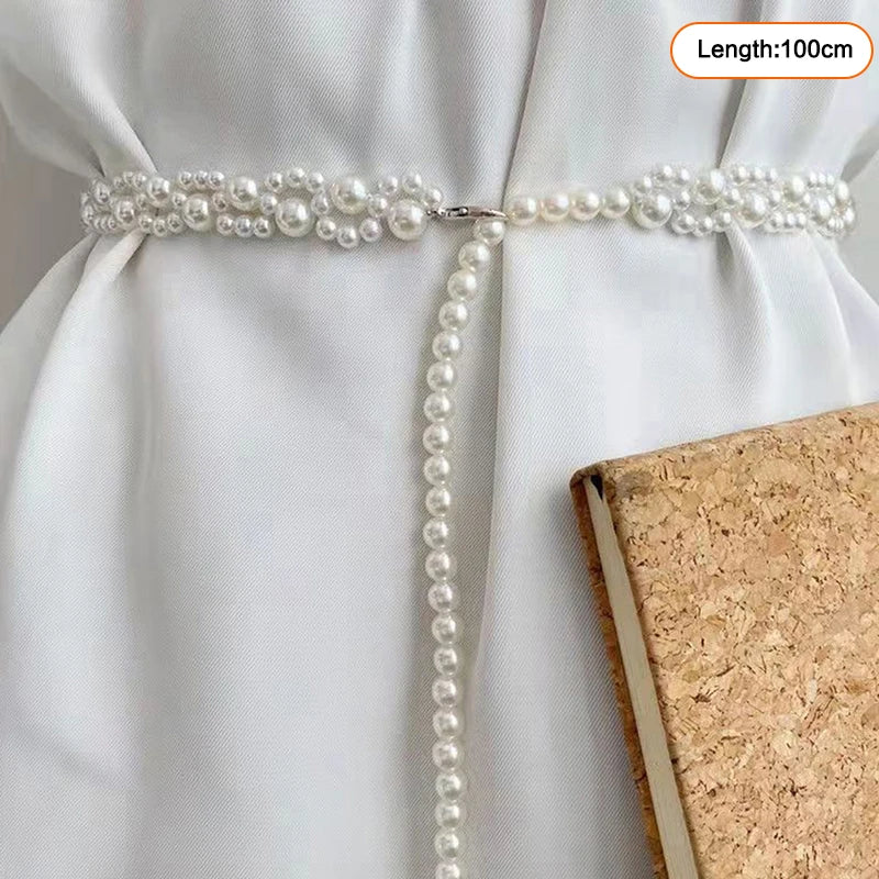 Layered Pearl Waist Chain