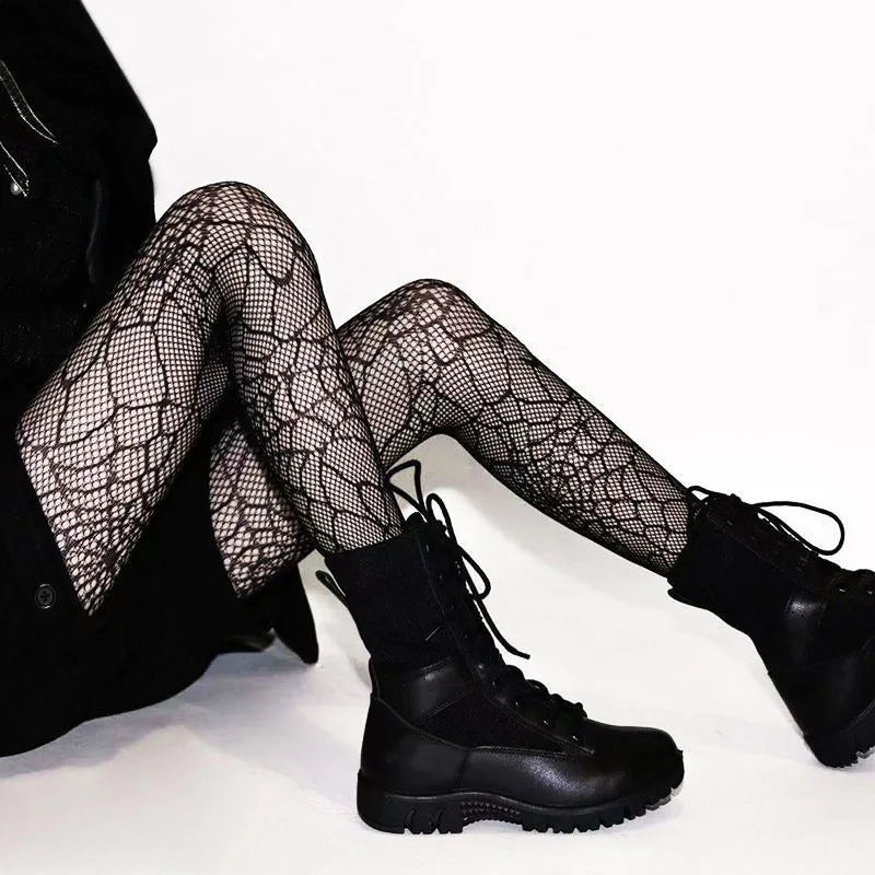 Spider & Web Fishnet Tights