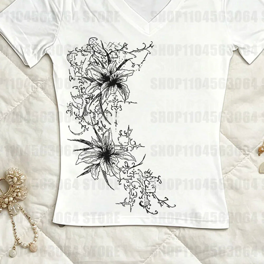 Gothic Kitty Crop Top - Tops & Dresses detail view 4 | Cute Splikes