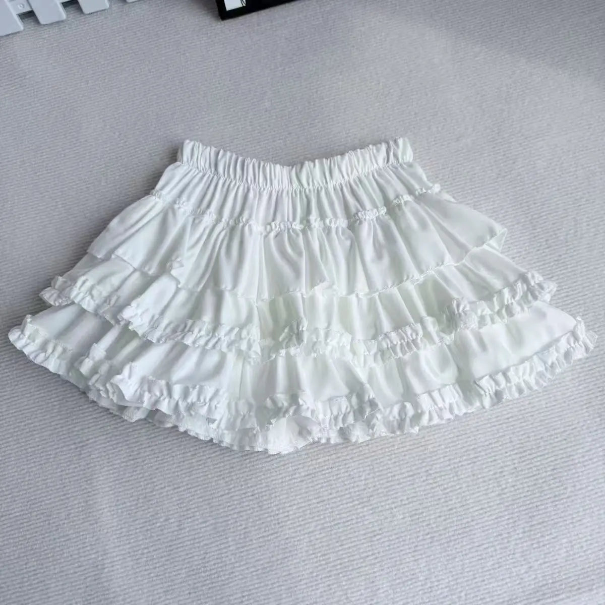 Purple Tiered Ruffle Cake Mini Skirt