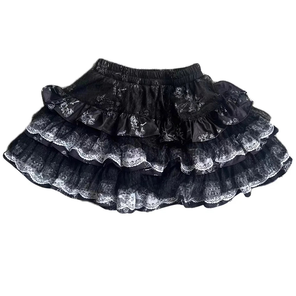 Purple Lace Tiered Cake Tutu Skirt