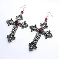 Gothic Statement Cross Earrings