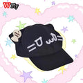 Fluffy Cat Ear Beanie with Kawaii Face