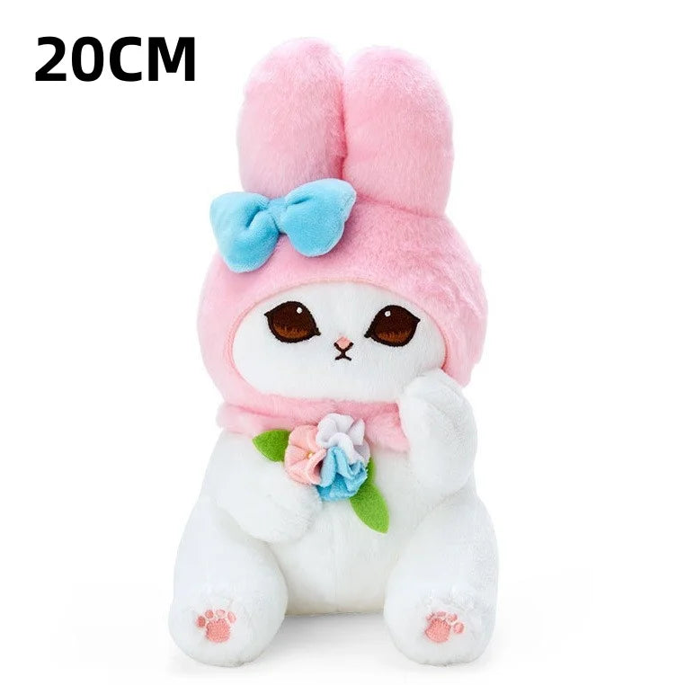 Mofusand Cat Plush Charm Keychain