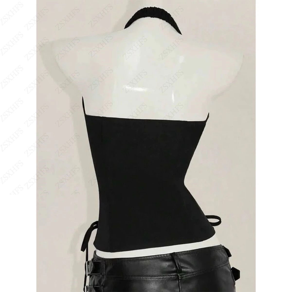 Lace-Up Bandage Crop Top - Tops & Dresses detail view 2 | Cute Splikes
