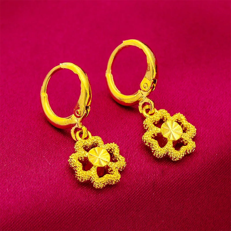 Heart Cross Key Drop Earrings (Stainless Steel)
