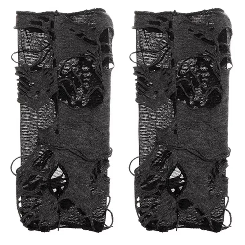Ripped Punk Arm Warmers - Gloves & Arm Warmers detail view 7 | Cute Splikes