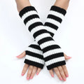 Striped Knit Arm Warmers - Gloves & Arm Warmers detail view 10 | Cute Splikes