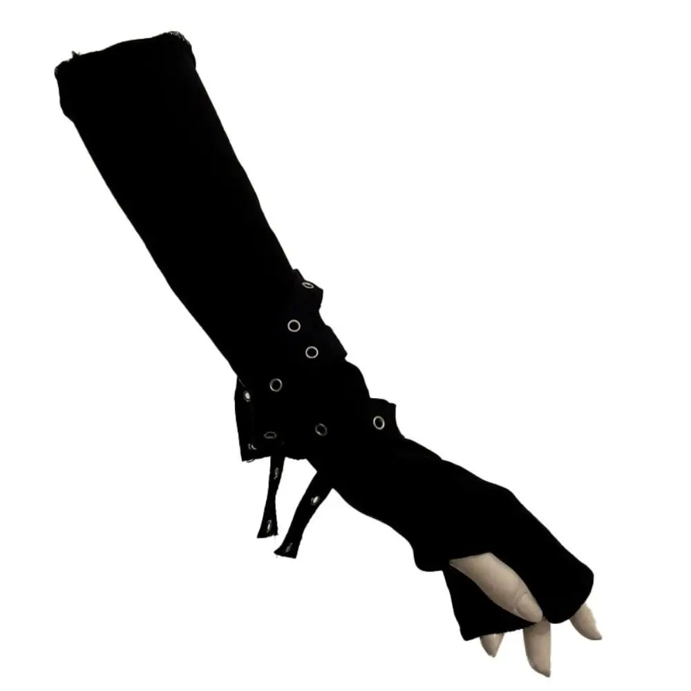 Buckle Fingerless Arm Warmers - Gloves & Arm Warmers detail view 2 | Cute Splikes