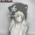 Fuzzy Bear Ear Hat with Pins & Charms