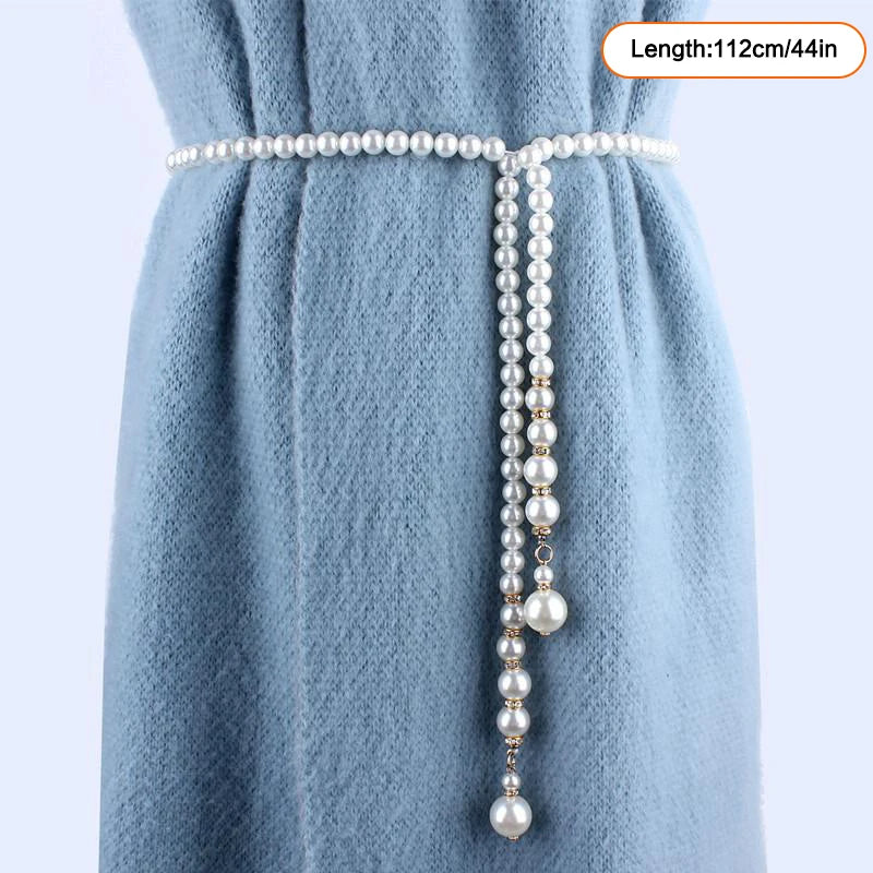 Layered Pearl Waist Chain