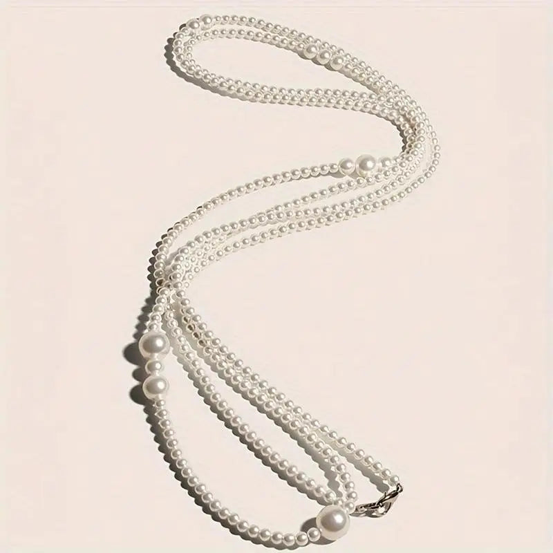 Layered Pearl Waist Chain
