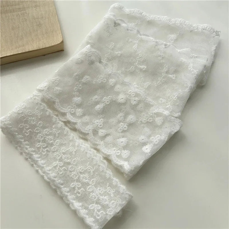 Sheer Lace Bow Waist Belt
